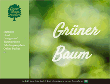 Tablet Screenshot of gruenerbaum-steinfurt.de